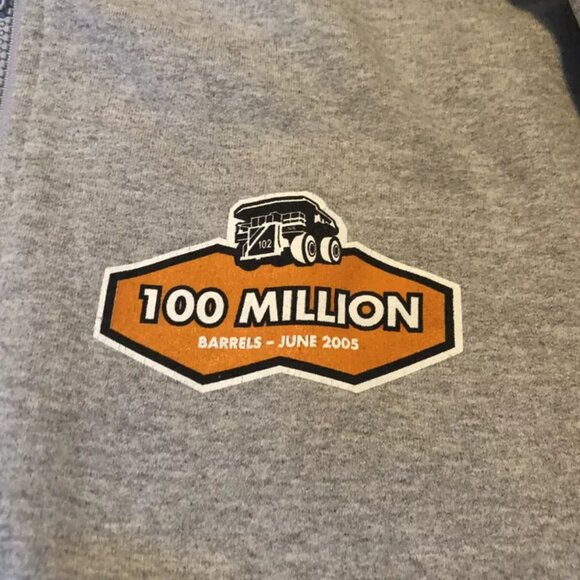 Vintage Shell Albian Sands 2005 Hoodie Sweater Men Size Small S Oil Sands Zip Up - Picture 5 of 7